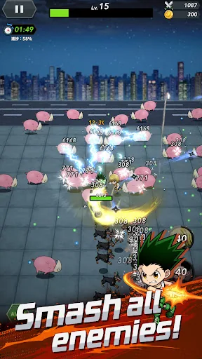 HUNTER×HUNTER NEN×SURVIVOR мод меню скриншот 3